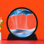 Load image into Gallery viewer, Grand Sablier Mouvant Décoratif 3D (Bleu)