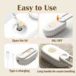Load image into Gallery viewer, 🐾 Brosse à Vapeur Rechargeable 3 en 1 pour Chats et Chiens – Soin &amp; Bien-être du Pelage
