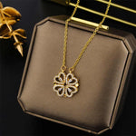 Load image into Gallery viewer, Ouabahas™ - Collier Trèfle en Forme de Cœur : Symbole de Chance et d'Amour
