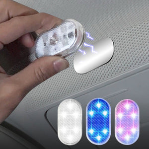 Lampe Magnétique LED Sans Fil – Éclairage Intérieur de Voiture Rechargeable USB (4 Pièces )