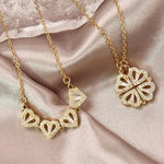 Load image into Gallery viewer, Ouabahas™ - Collier Trèfle en Forme de Cœur : Symbole de Chance et d'Amour
