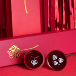 Load image into Gallery viewer, Coffret d'amour collier+Boucles et Bague
