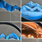 Load image into Gallery viewer, Grand Sablier Mouvant Décoratif 3D (Bleu)
